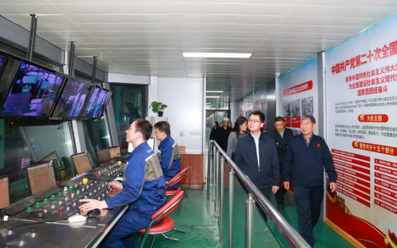 中國工經(jīng)聯(lián)中國工業(yè)碳達峰項目組組長、國際部執(zhí)行主任劉成林一行到榮程集團參觀調(diào)研