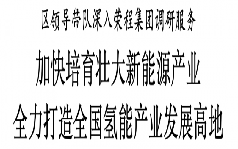 濱海新區(qū)區(qū)委副書記、區(qū)長單澤峰帶隊深入榮程集團調研服務